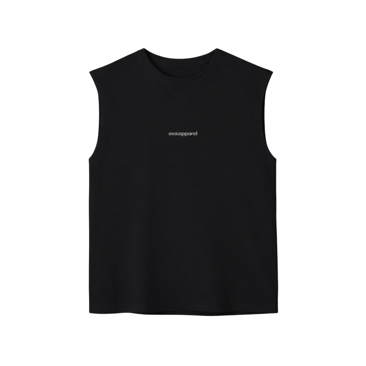 POLERA OVA APPAREL GAINZ TANK STREET BASICS NEGRA