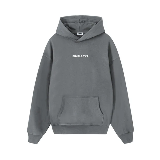 POLERON SIMPL TXT GRIS OSCURO