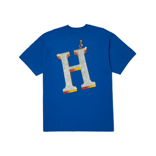 POLERA HUF BIG H AZUL