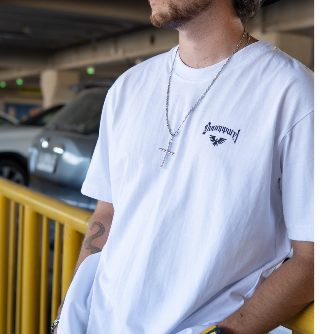 POLERA OVA APPAREL GOD´S PLAN BLANCA