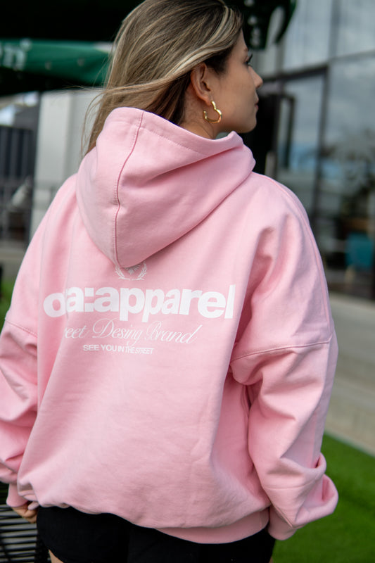 POLERON OVA APPAREL STREET DESIGN ROSADO
