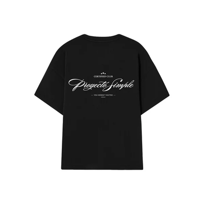 POLERA SIMPL CERTIFIED CLUB NEGRA