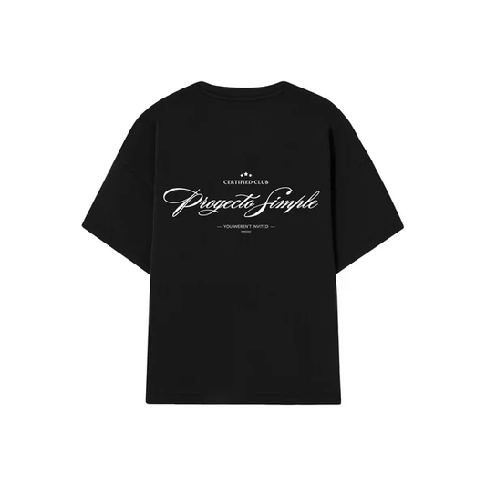 POLERA SIMPL CERTIFIED CLUB NEGRA