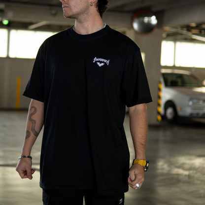 POLERA OVA APPAREL GOD´S PLAN NEGRA