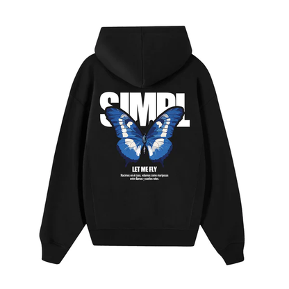 POLERON SIMPL BUTTERFLY NEGRO