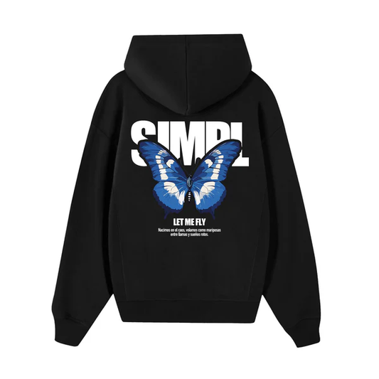 POLERON SIMPL BUTTERFLY NEGRO