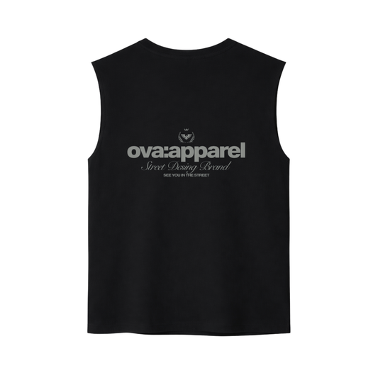 POLERA OVA APPAREL GAINZ TANK "STREET DESIGN" NEGRA