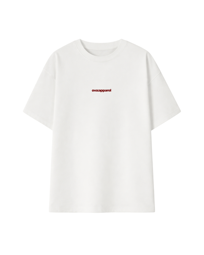 POLERA OVA APPAREL STREET DESIGN BLANCA/BURDEO (PREVENTA)