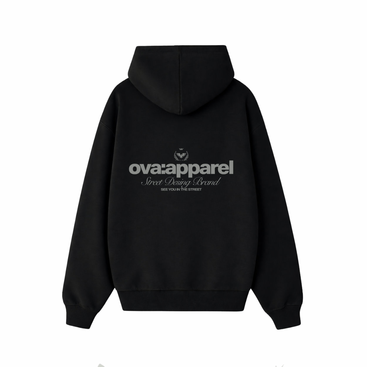 POLERON OVA APPAREL STREET DESIGN NEGRO