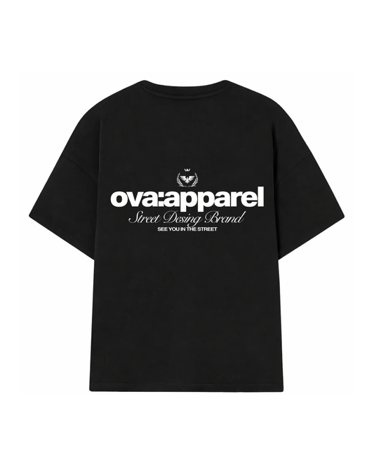 POLERA OVA APPAREL STREET DESIGN NEGRA/BLANCO (PREVENTA)