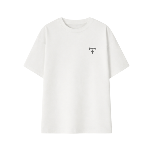 POLERA OVA APPAREL THE CROSS BLANCA