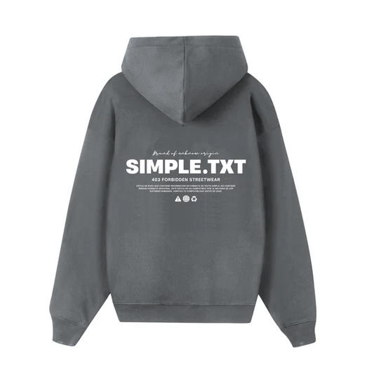 POLERON SIMPL TXT GRIS OSCURO