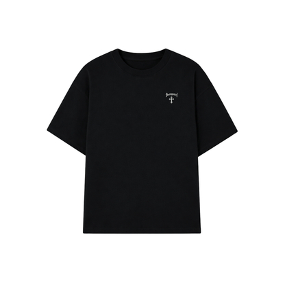 POLERA OVA APPAREL THE CROSS NEGRA