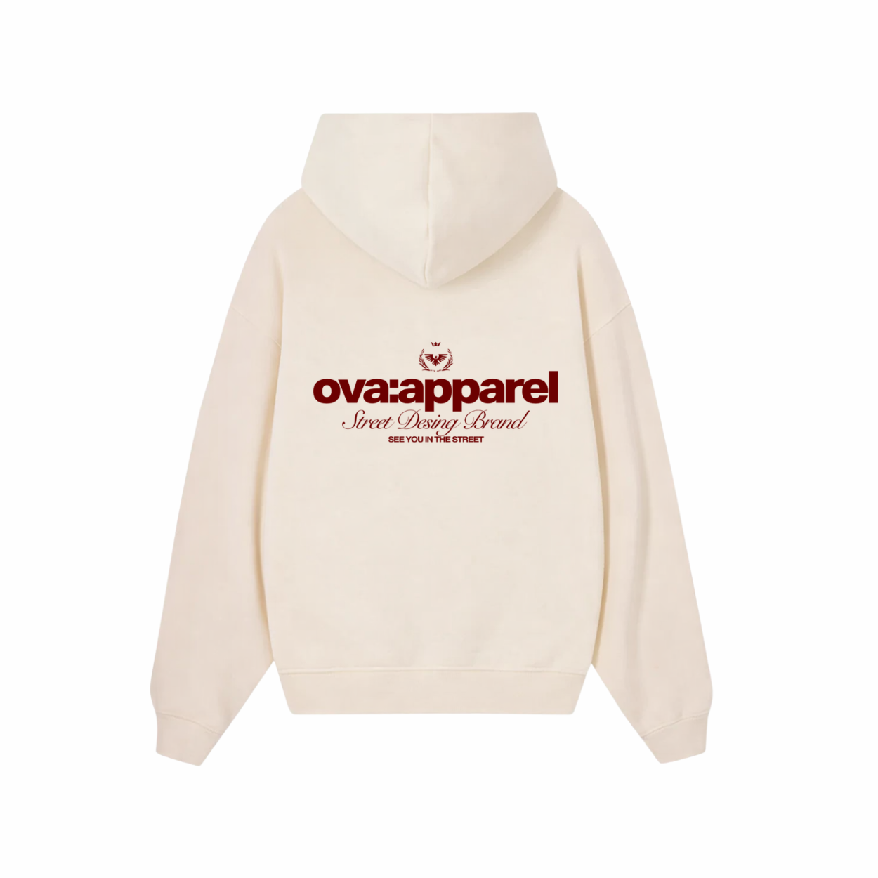 POLERON OVA APPAREL STREET DESIGN CREMA (PREVENTA)