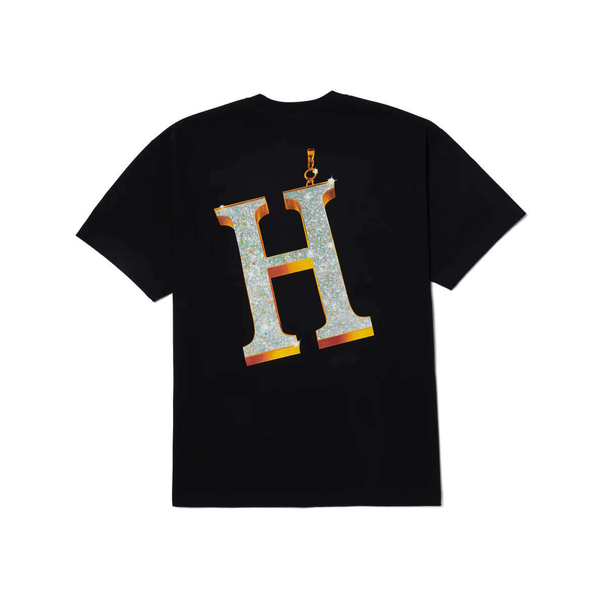 POLERA HUF BIG H NEGRA