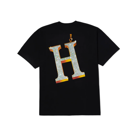 POLERA HUF BIG H NEGRA
