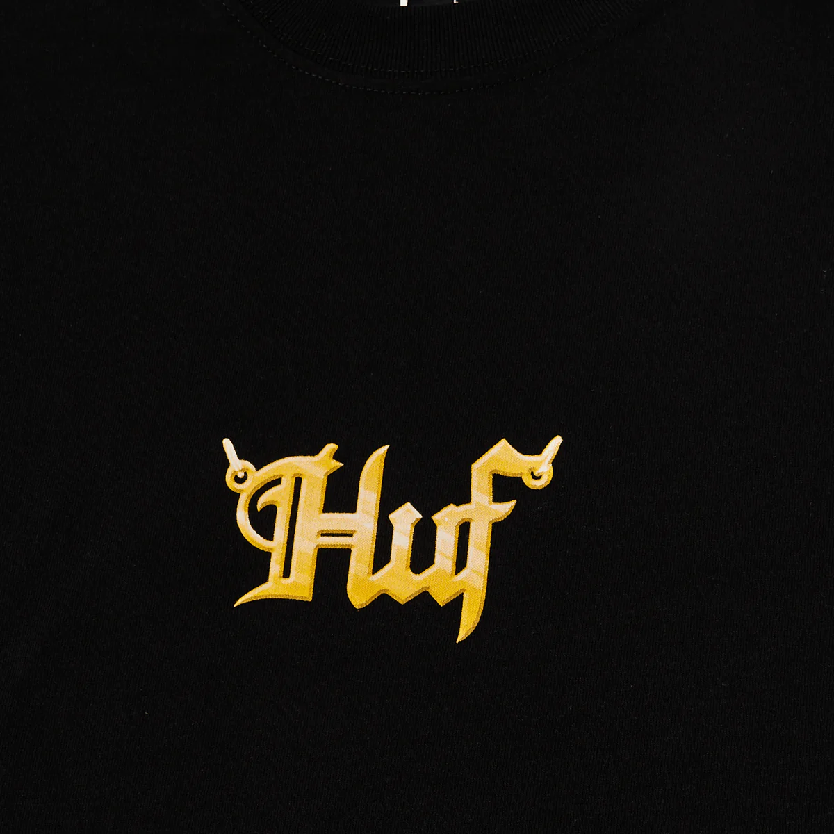 POLERA HUF BIG H NEGRA