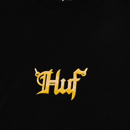 POLERA HUF BIG H NEGRA