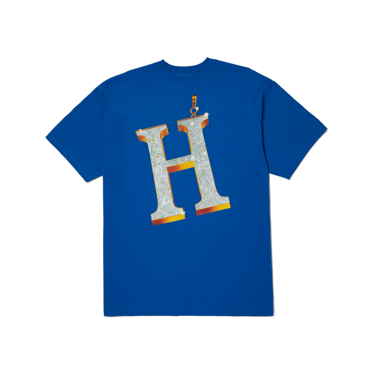 POLERA HUF BIG H AZUL