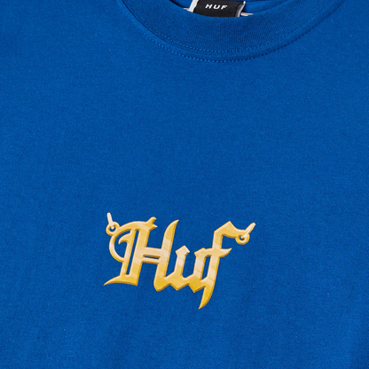 POLERA HUF BIG H AZUL