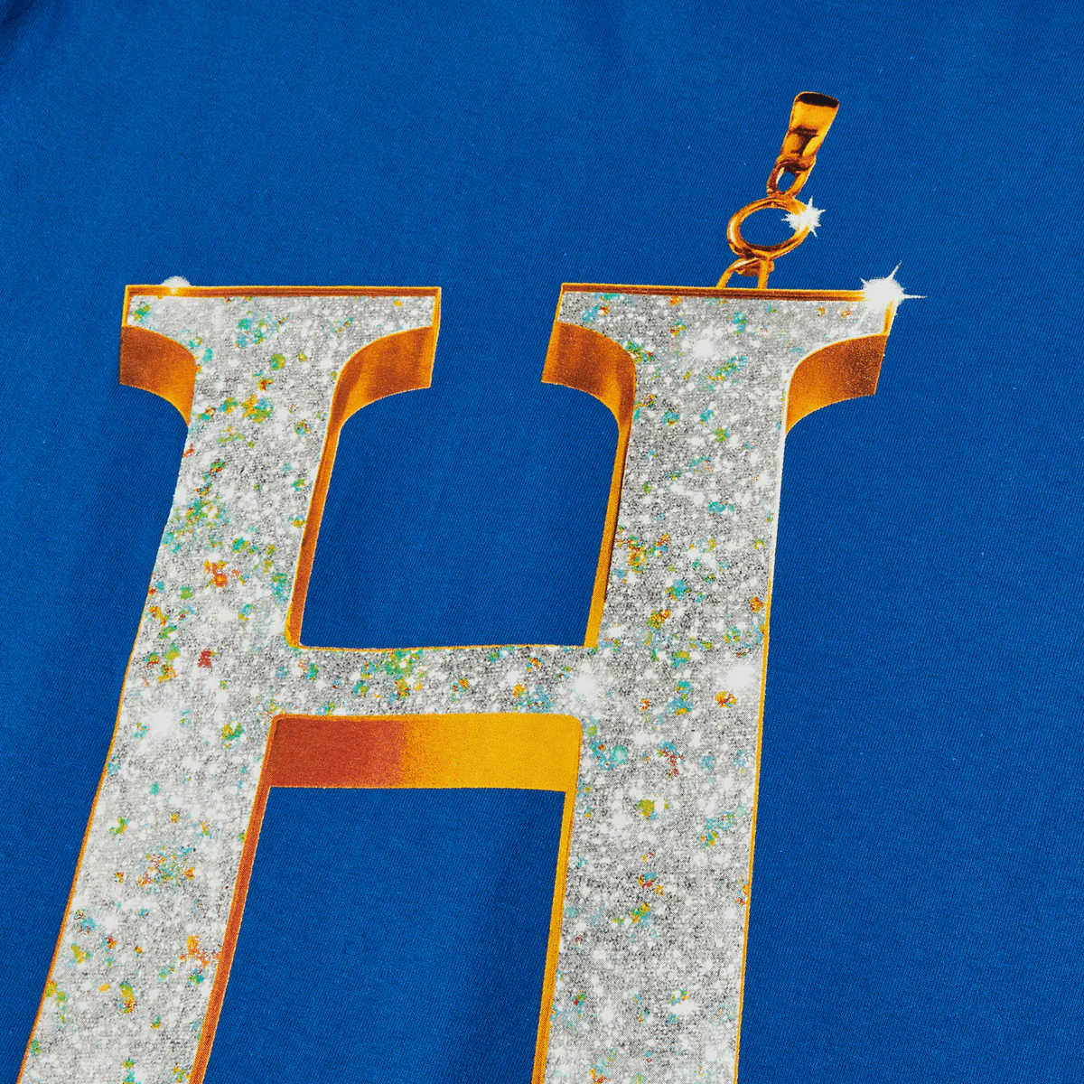 POLERA HUF BIG H AZUL