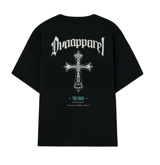 POLERA OVA APPAREL THE CROSS NEGRA