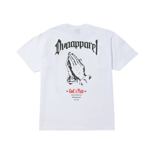POLERA OVA APPAREL GOD´S PLAN BLANCA