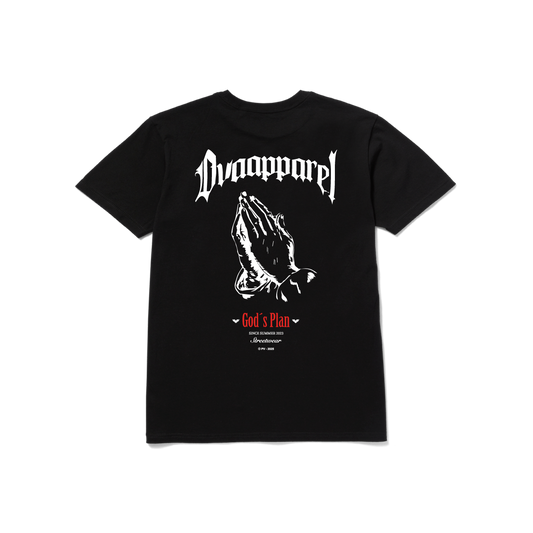 POLERA OVA APPAREL GOD´S PLAN NEGRA